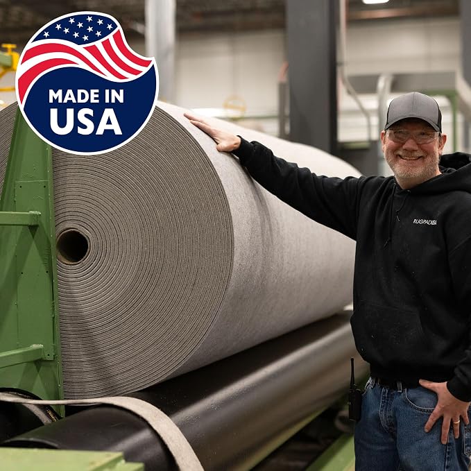 RUGPADUSA - Eco-Plush - 9' Square - 3/8" Thick - 100% Felt - Extra Cushioned - Image 4
