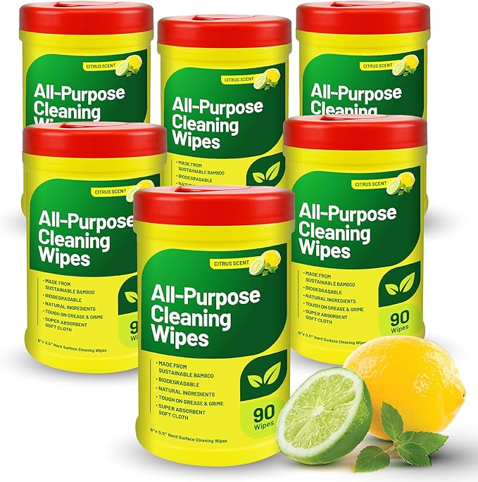RTS Companies Inc All-Purpose Cleaning Wipes, Citrus Scent, Biodegradable by RTS+Home+Accents