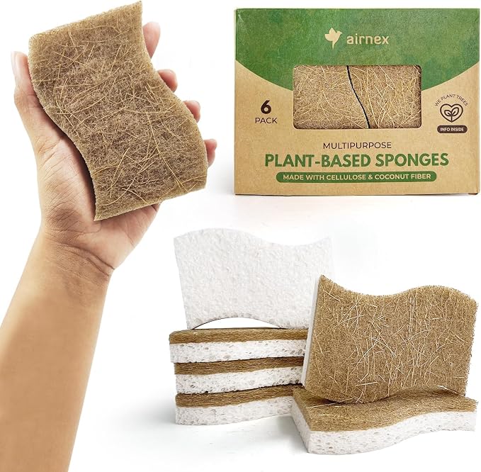 Biodegradable Natural Kitchen Sponge by Airnex