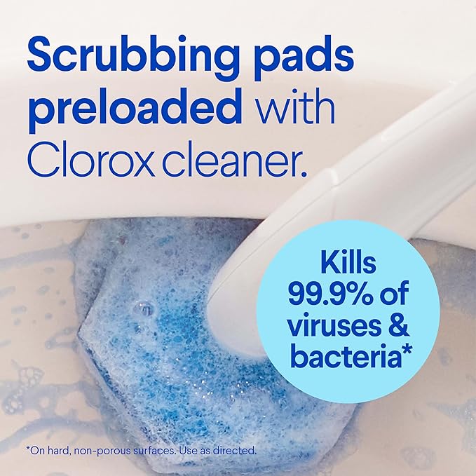 CLOROX Original Toilet Cleaning System, ToiletWand, Storage Caddy, 6 Refill - Image 3