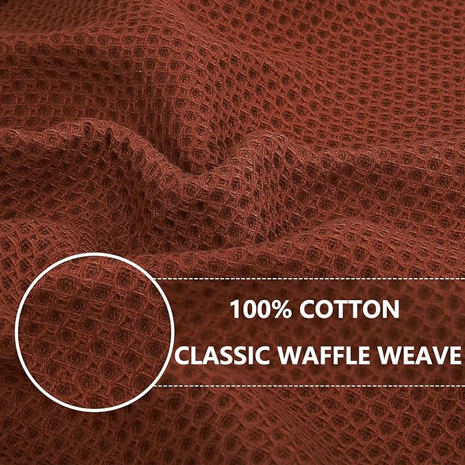 Homaxy 100% Cotton Waffle Weave Kitchen Dish Towels, Ultra Soft Absorbent Quick - Image 2