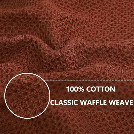 Homaxy 100% Cotton Waffle Weave Kitchen Dish Towels, Ultra Soft Absorbent Quick - Image 2