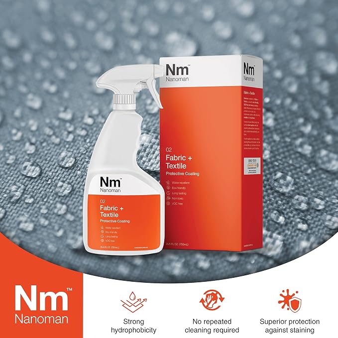 Nanoman Fabric & Textile Protector Spray | Invisible, Waterproof, - Image 6