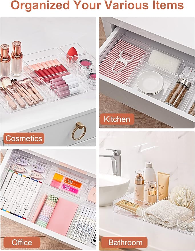 SMARTAKE 16-Piece Drawer Organizer - Image 6