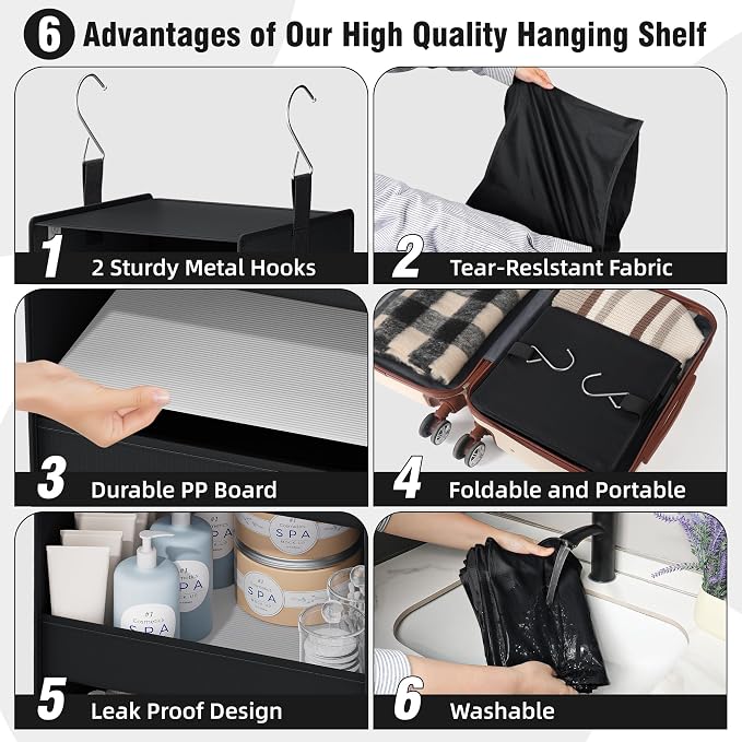 GRANNY SAYS 4-Shelf Hanging Organizer, Wall Mount - Image 4
