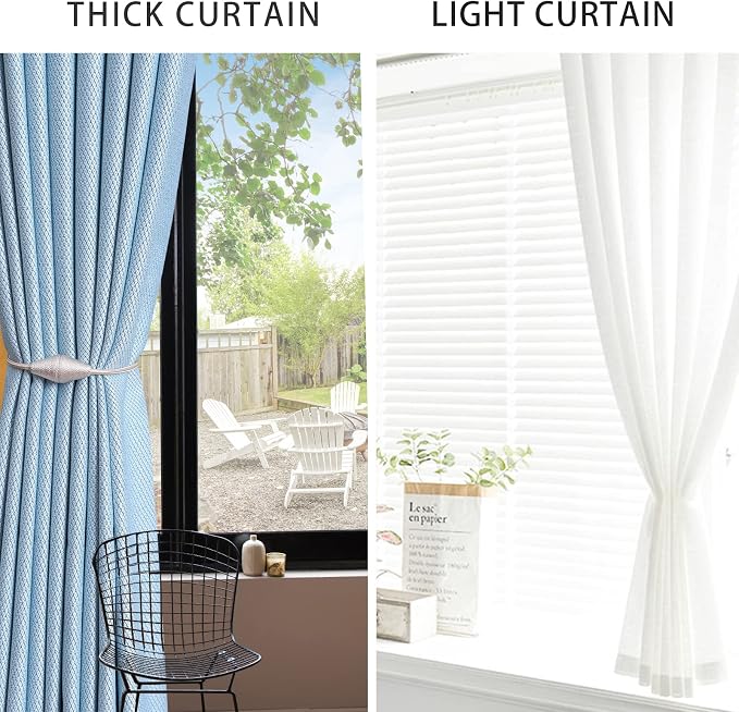 2 PCS Magnetic Curtain Tiebacks, European Style Convenient Drape Tie Backs - Image 7