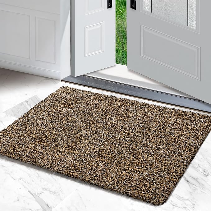 Premium Microfiber Indoor Door Mat – 24"x36" Washable Entry Mat, Waterproof by RugMast