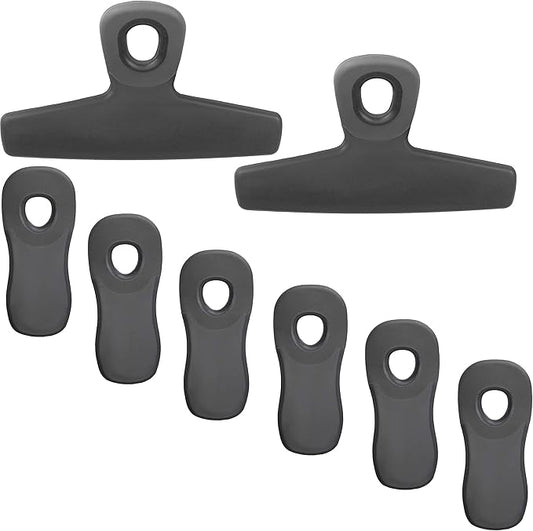COOK WITH COLOR Bag Clips, Heavy Duty Chip Clip and Refrigerator Magnet Clips by COOKWITHCOLOR