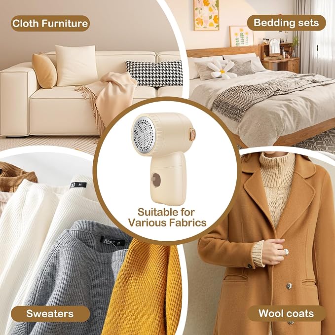 Rechargeable Fabric Shaver, Electric Lint Remover - Image 6