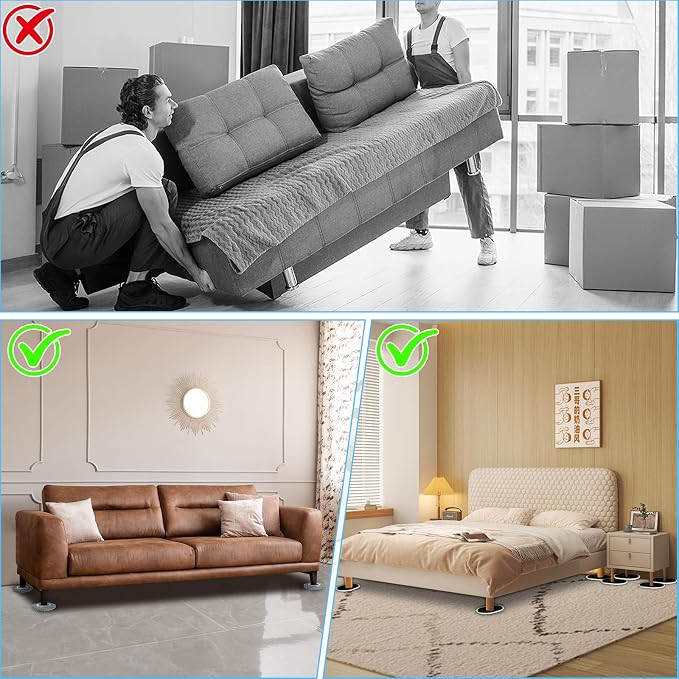 Furniture Sliders for Hardwood Floors: Multi-Surface 3-in-1 Furniture Movers - Image 6