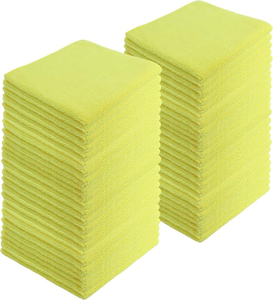 Microfiber Cleaning Cloths, 240 Pack, All-Purpose, Highly Absorbent, Washable by JDHomease