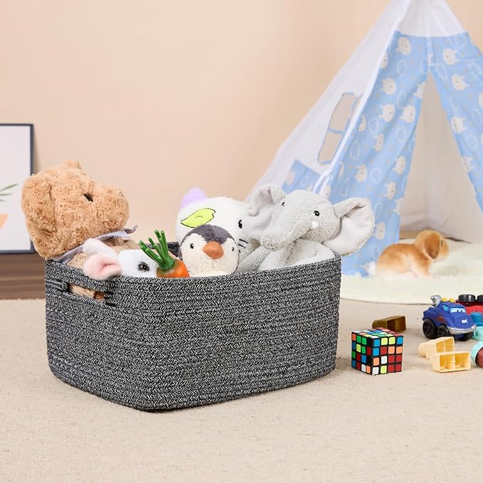 Large Storage Baskets for Shelves, Closet Organizers Bins for Clothes Blanket - Image 5