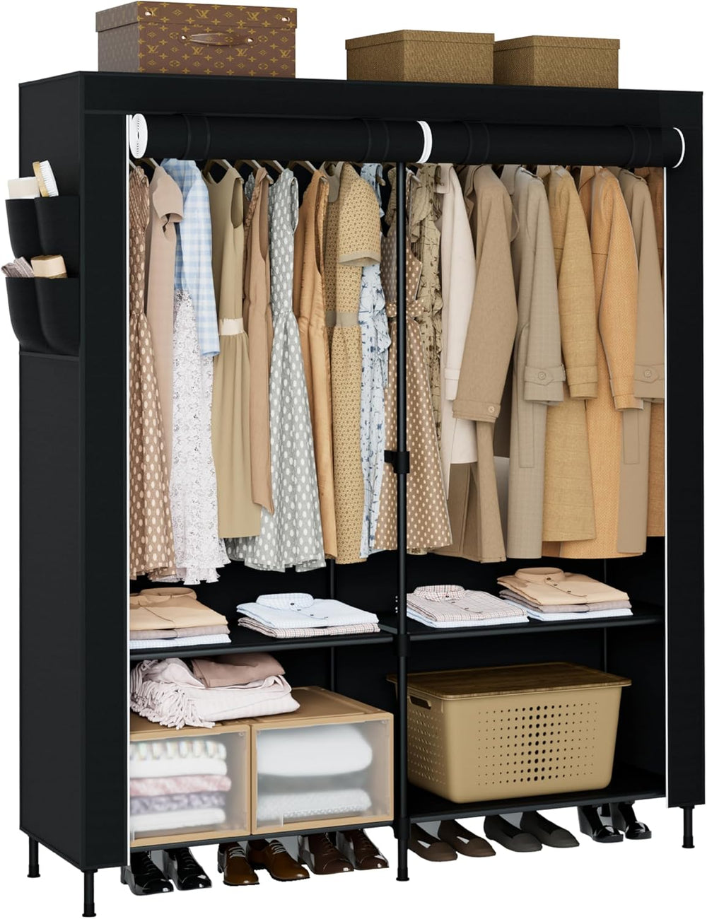 Portable Closet, 54.3 Inch Large Capacity Wardrobe Closet