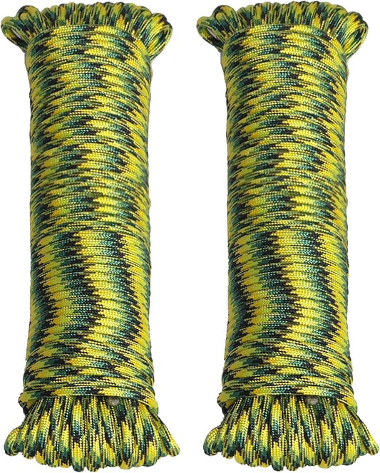 Braid 7 Strand Outdoor Survival Paracord Polyester Rope Nylon Rope Mix Thick by GIAHAND