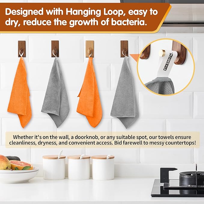 FIXSMITH Microfiber Cleaning Cloth -Pack of 8, Highly Absorbent Cleaning Rags - Image 4