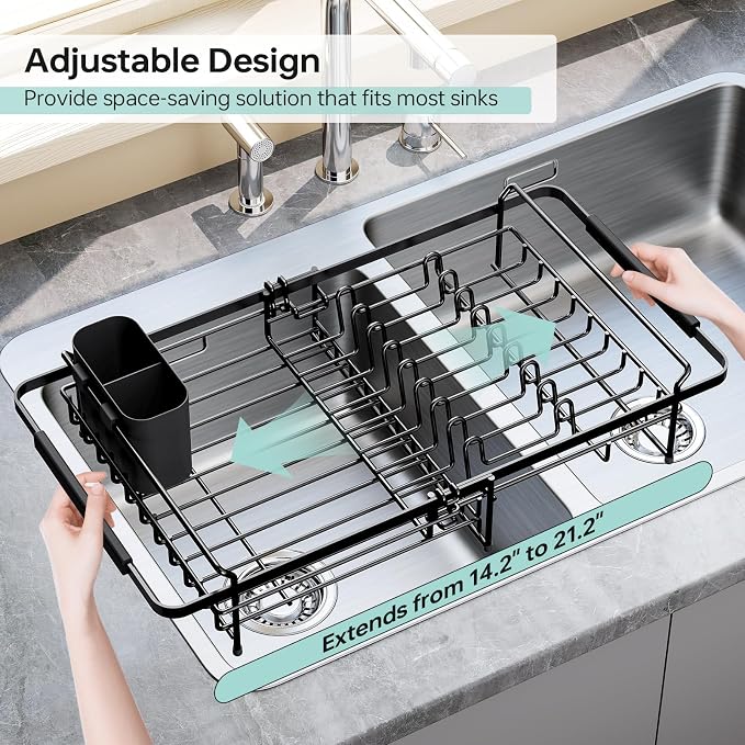 Dish Drying Rack in Sink - Image 3