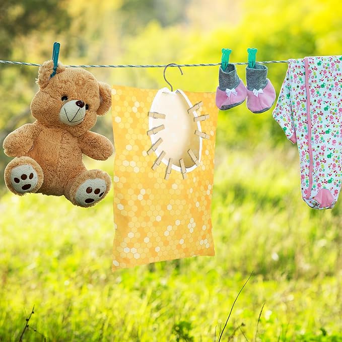Bee Honeycomb Clothespin Holder - Image 5