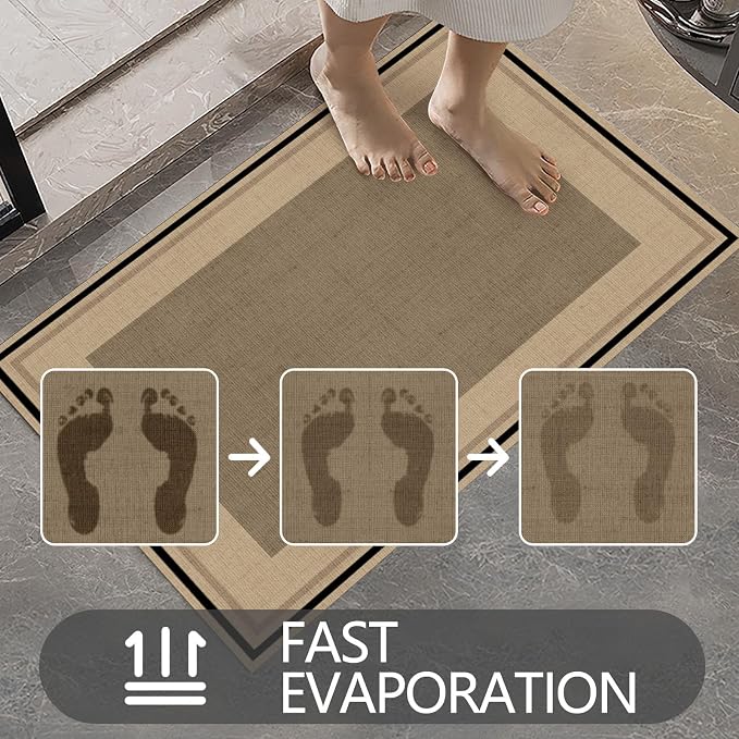 Ultra Thin Door Mat Indoor Entrance, 1/10 in Thin Door Mats - Image 5