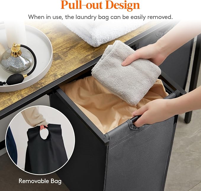 Lifewit Laundry Hamper 3 Section, 120L Pull out Laundry Clothes Basket Organizer - Image 2