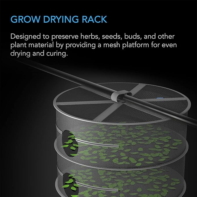 AC Infinity Herb Drying Rack, 2-Layer Hanging Mesh Net - Image 2