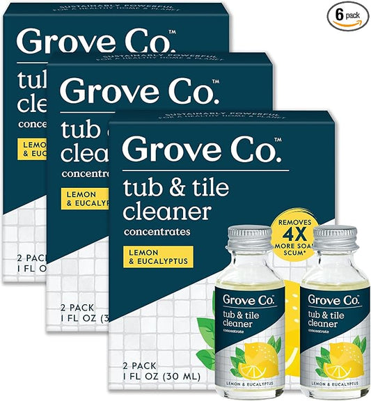 Grove Co. Tub and Tile Cleaner, Refill Concentrate Plant-Based Household by GroveCo