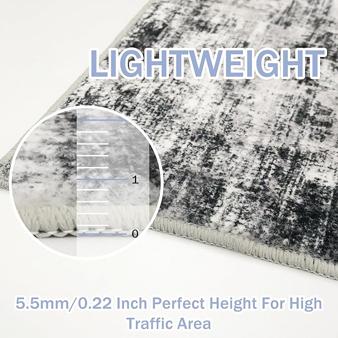 IOHOUZE Abstract Runner Rug 3x20 Ft Extra Long Washable Runners - Image 5