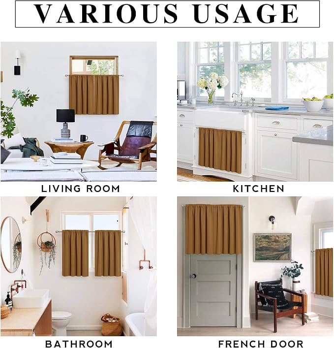 RYB HOME Bathroom Window Curtains - Image 7