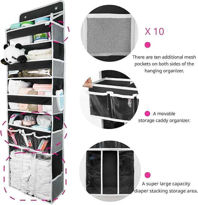 Door Hanging Storage Organizer, - Image 4