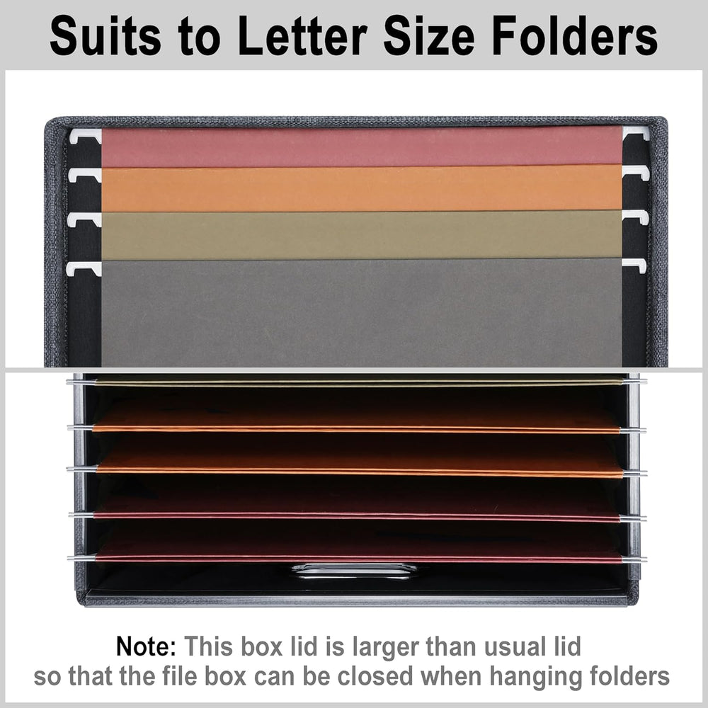 Storage Bins With Lids Office Organization File Folder Organizer Boxes