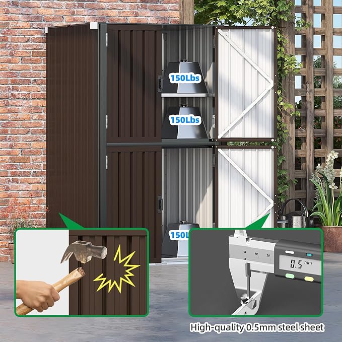 AECOJOY Outdoor Storage Cabinet Waterproof - Image 7
