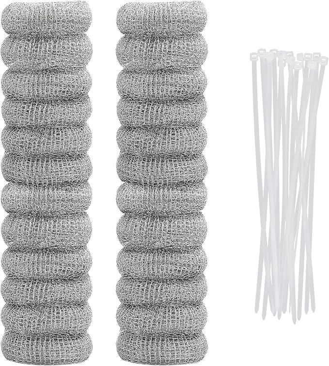 24PCS Lint Traps for Washing Machine, Stainless Steel Mesh Snare Trap Washer by Motroce