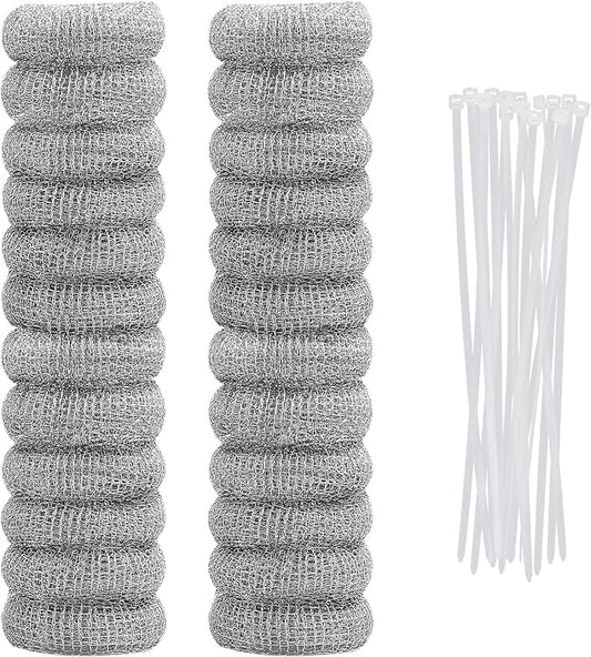 24PCS Lint Traps for Washing Machine, Stainless Steel Mesh Snare Trap Washer by Motroce