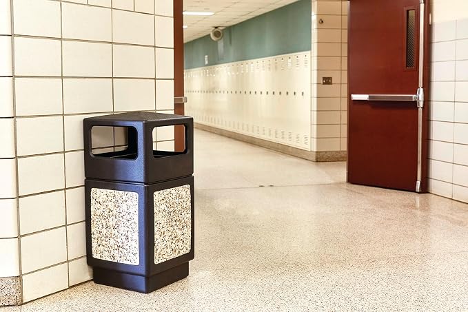 Safco Canmeleon Trash Can, 38 Gallons, Indoor and Outdoor Use, Durable & - Image 6