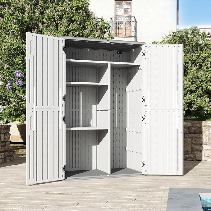 Aoxun 64 Cu.Ft Outdoor Storage Shed - Image 4