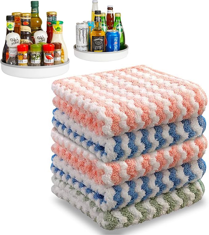 JOYMOOP Microfiber Cleaning Cloth, Absorbent Streak Free Lint Cleaning Cloths by JOYMOOP
