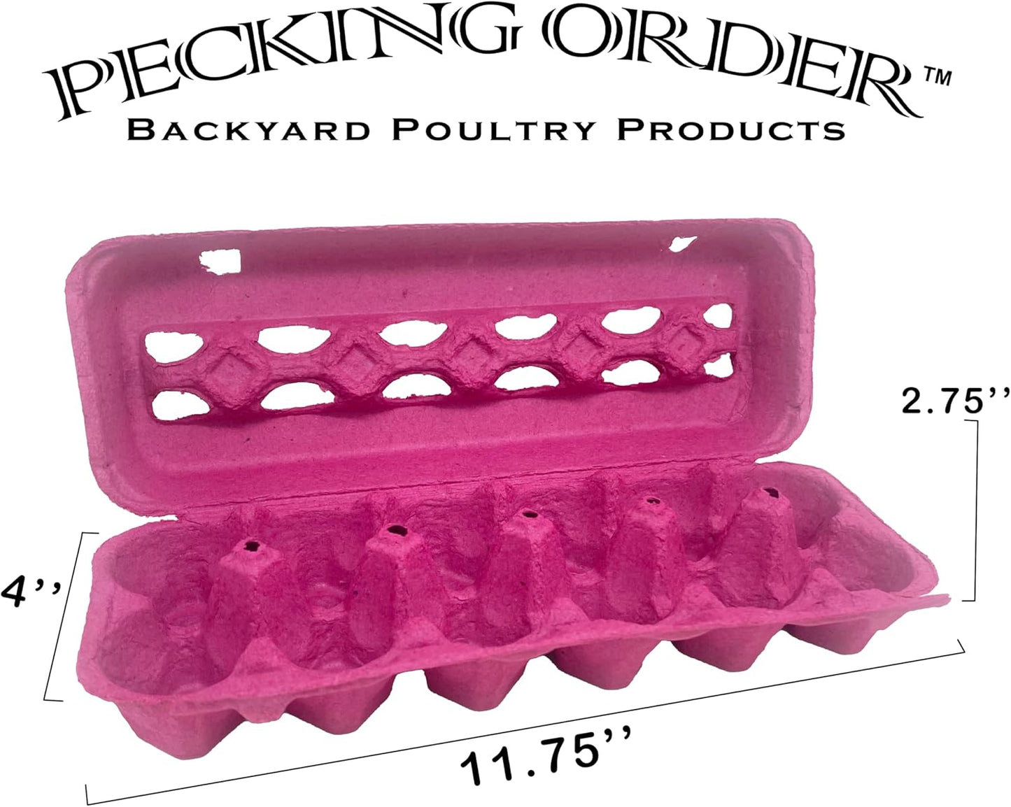 Pink Paper Pulp Egg Cartons - 50 Pack