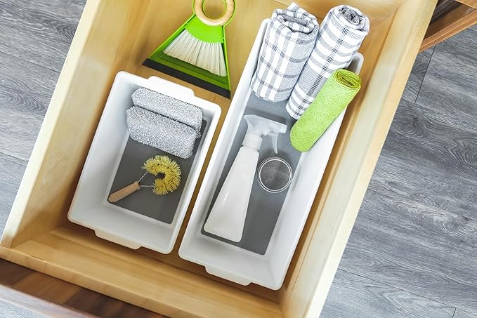 Madesmart Plastic Multipurpose Storage Organizer Deep Bin - Image 2