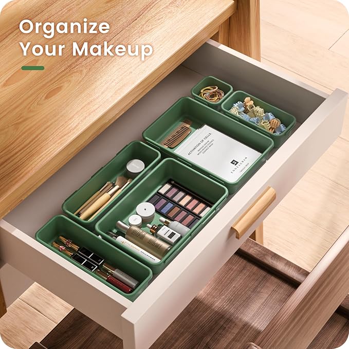 A-LuGei 【28PCS】 Drawer Organizer, Bathroom Organizers and Storage, Makeup - Image 3