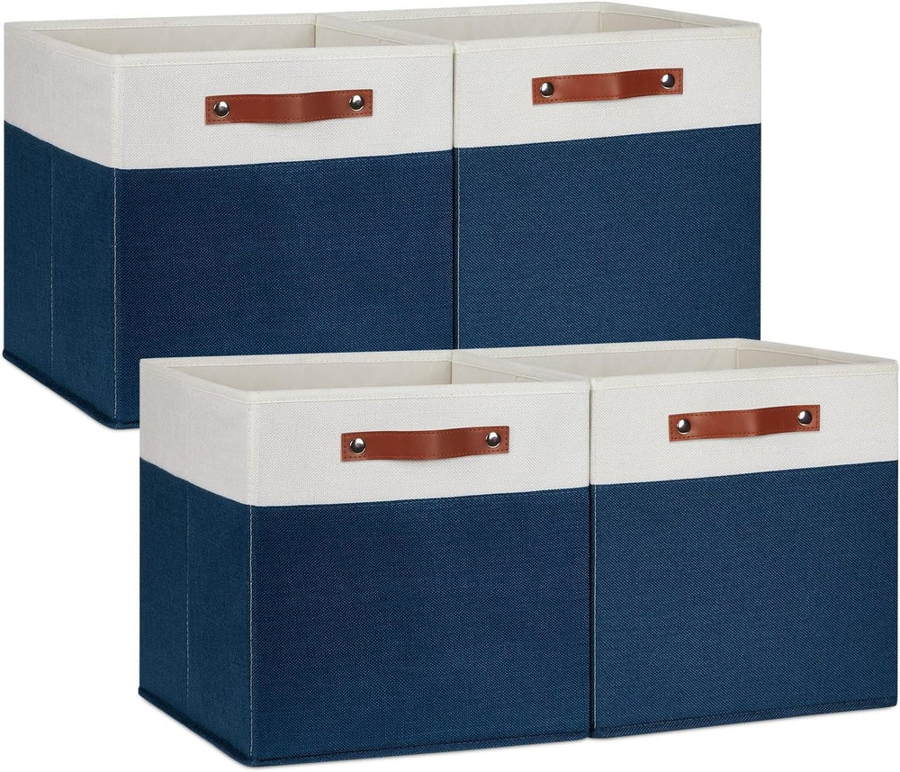 DULLEMELO 13 inch Cube Storage Bins, Gift Baskets Empty