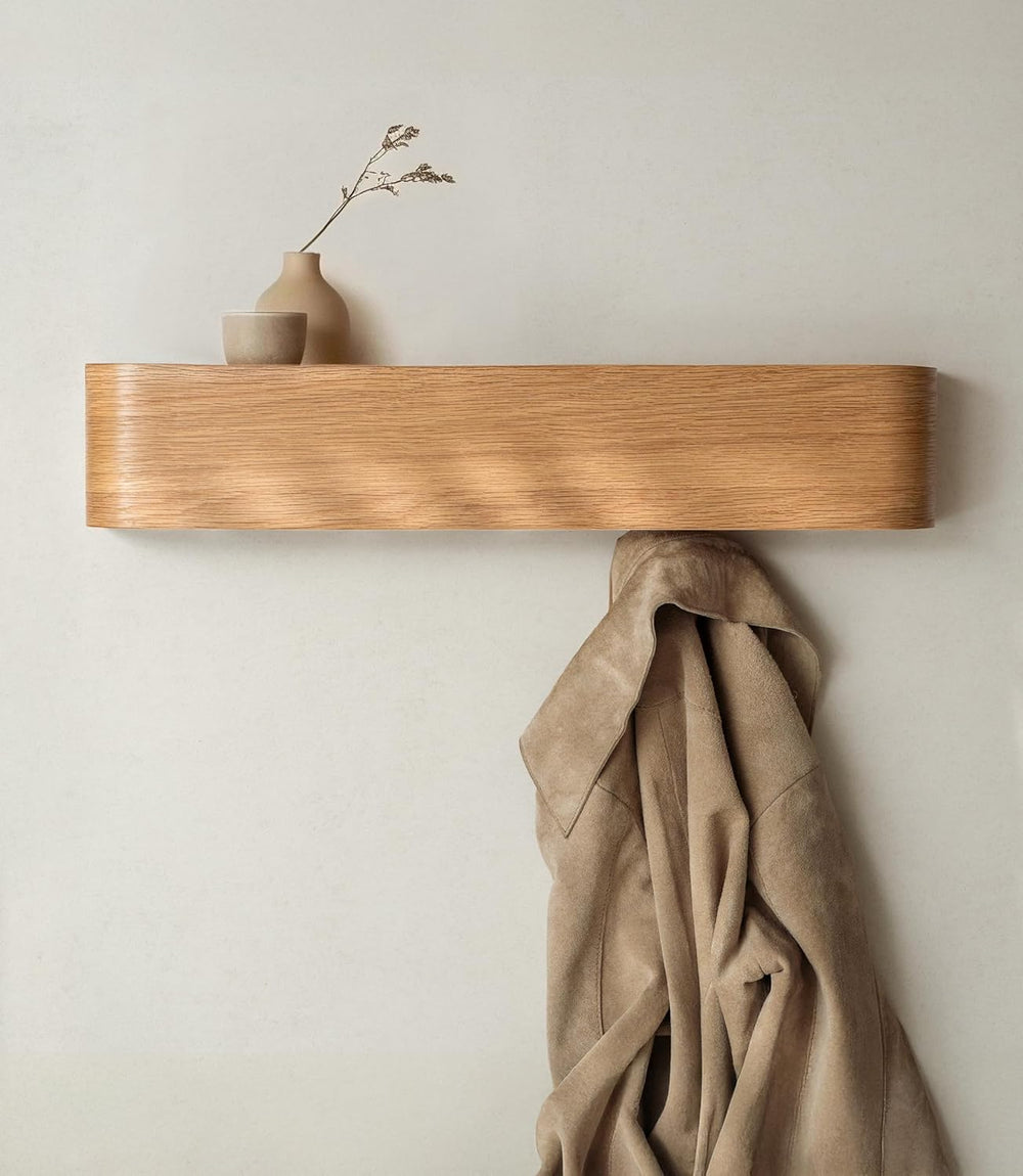 Kazai. Wall-Mounted Coat Rack 'Toke' - Modern Design Coat Rack with H...