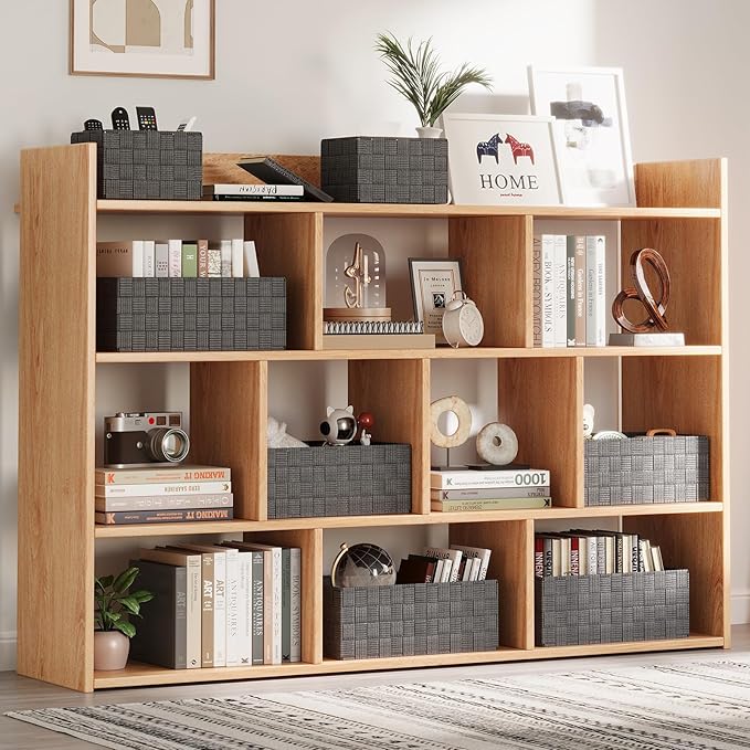 Woven Storage Baskets, Storage Bins, Cube Basket Container Baskets Storage - Image 3