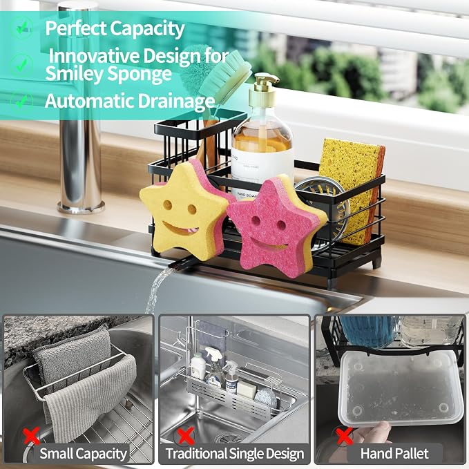 HapiRm Sink Caddy Sponge Holder - Image 7