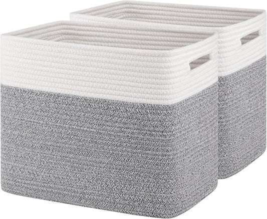 OIAHOMY Storage baskets for Shelf, Toy Storage Basket, Collapsible Storage Bins by MasterofSpaceOptimization