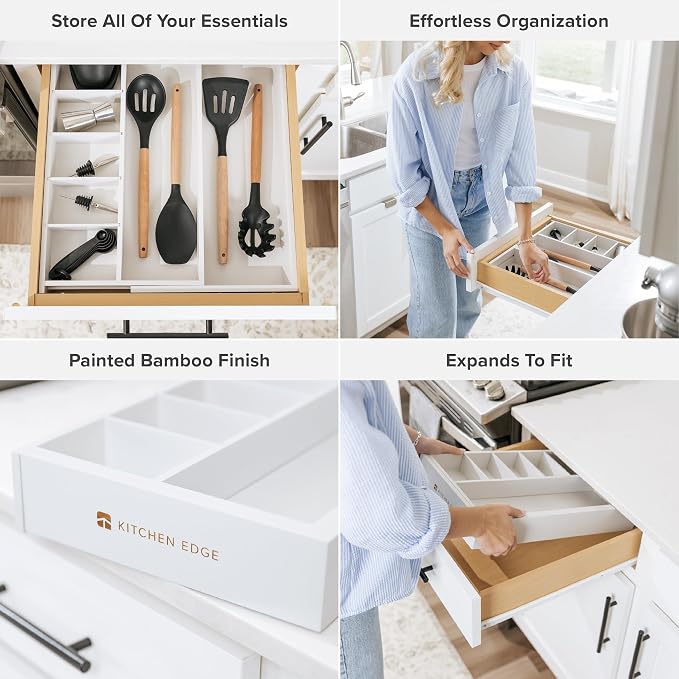 KitchenEdge Adjustable Kitchen Drawer Organizer - Image 3
