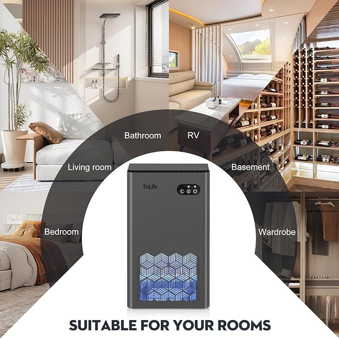 ToLife Dehumidifier for Home, 1000 sq.ft Dehumidifiers for Basement Bedroom - Image 7