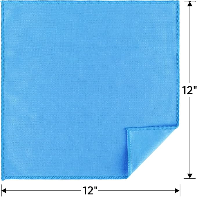 HOMEXCEL Microfiber Glass Cleaning Cloth 12 PK, Lint Free Streak Free, Reusable - Image 6