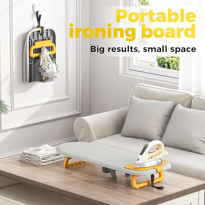 KINGBOARD Tabletop Ironing Board, Small Ironing Board - Image 9