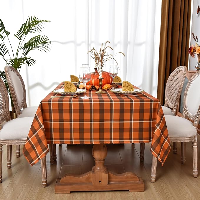 Waterproof Plaid Tablecloth Fabric - Image 3