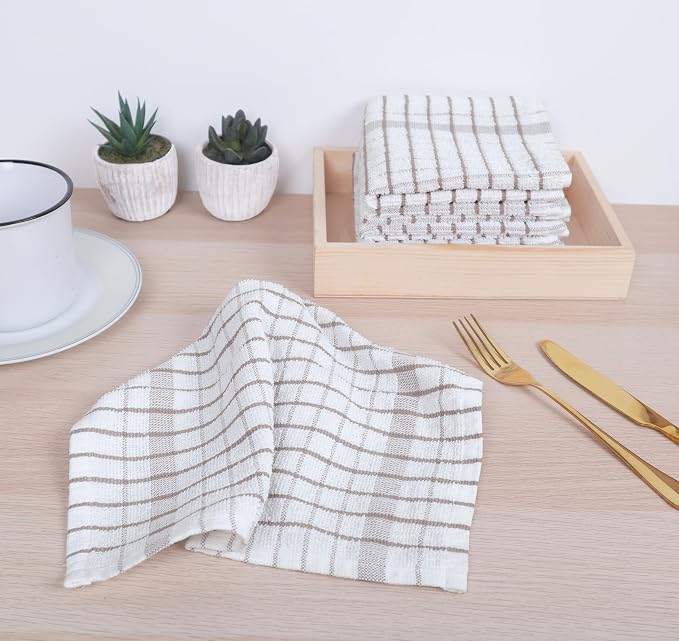 AMOUR INFINI Kitchen Dish Cloths Set of 8 - Image 4