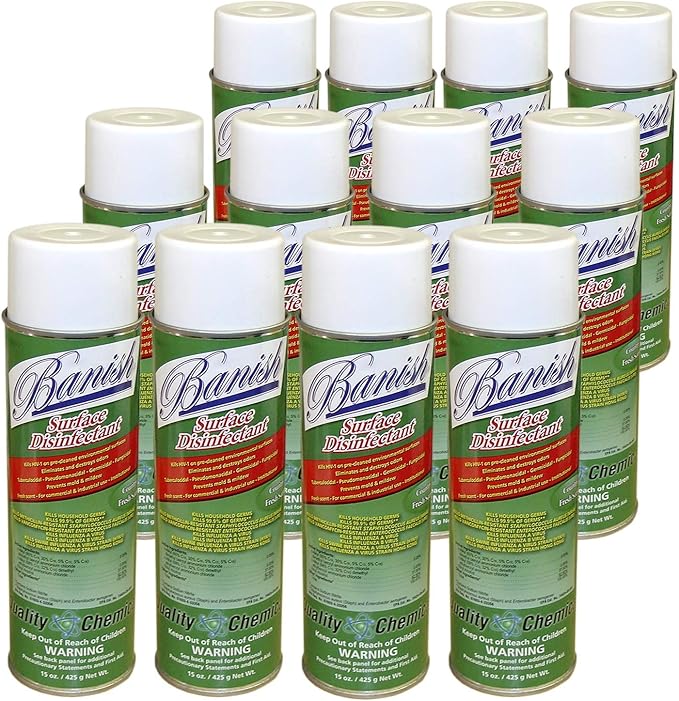 Banish Disinfectant Spray-Case of 12 - Image 3
